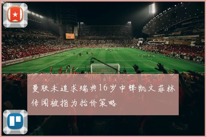 曼联未追求瑞典16岁中锋凯文菲林传闻被指为抬价策略